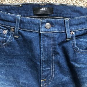 ABLE Straight Leg Crop Jeans